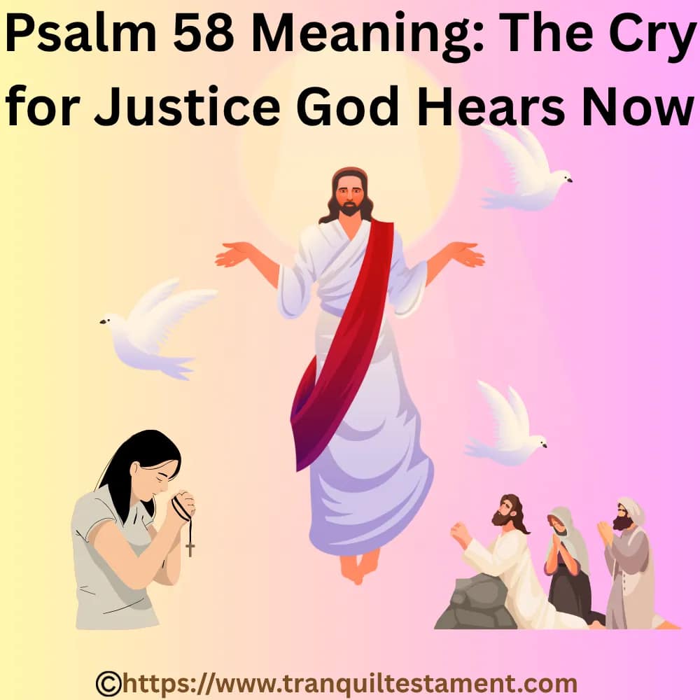 A vivid artistic depiction of Psalm 58, showing a broken gavel and chains dissolving like a snail, symbolizing the cry for God's justice over corrupt judges.