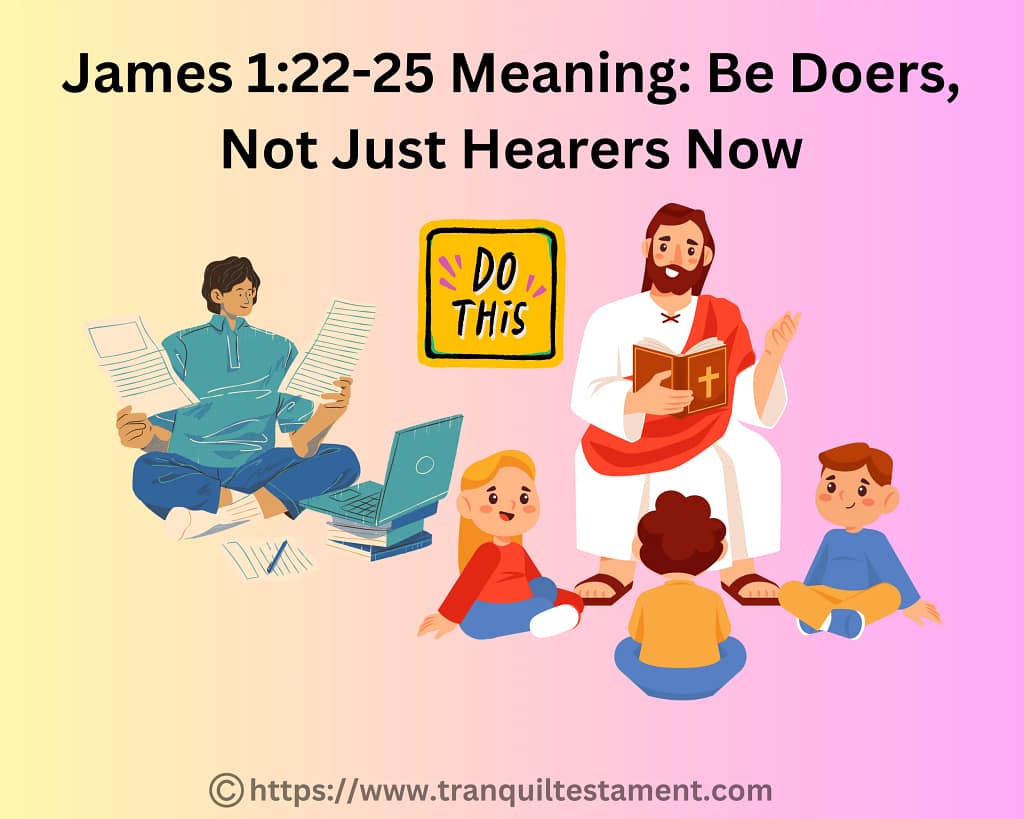 James 1_22-25 Meaning Be Doers, Not Just Hearers Now