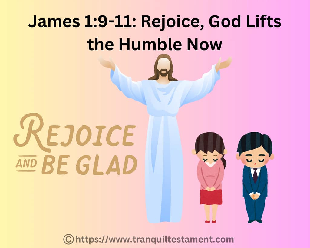 James 1:9-11 Rejoice, God Lifts the Humble Now