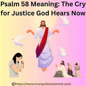 A vivid artistic depiction of Psalm 58, showing a broken gavel and chains dissolving like a snail, symbolizing the cry for God's justice over corrupt judges.