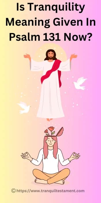 Is Tranquility Meaning Given In Psalm 131 Now